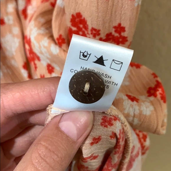 Vici coral/pink floral dress - Picture 6 of 8